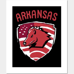 Arkansas Football Spring Game American Football Soccer Player Posters and Art